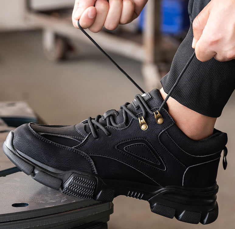 Men's Anti-smashing Anti-penetration Work Steel Toe Cap Work Shoes