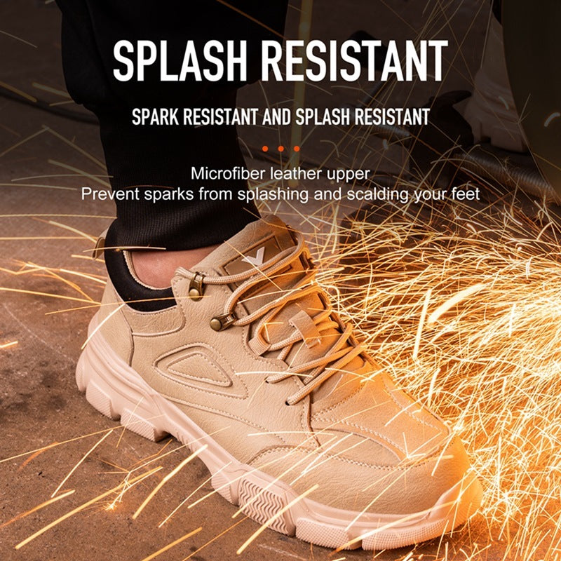 Men's Anti-smashing Anti-penetration Work Steel Toe Cap Work Shoes